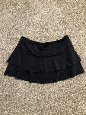 Body Glove Black Tiered Ruffle Mini Skirt